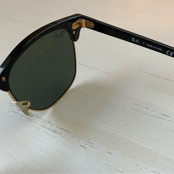 Rayban club wear gold and black sunglasses